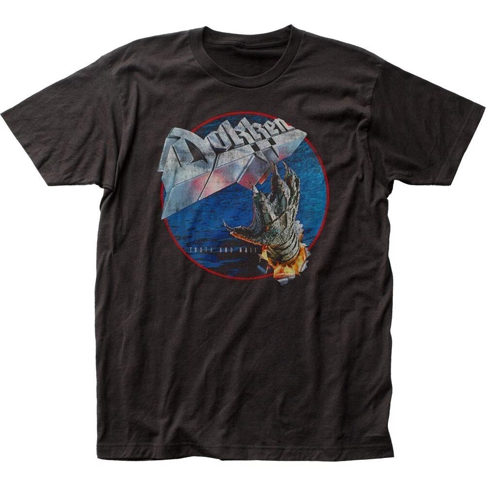 Dokken Tooth And Nail T Mens T Shirt Rock And Roll Music Classic Band Tee Black